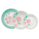 Aparelho De Jantar 12 Peças Bloom Biona Oxford