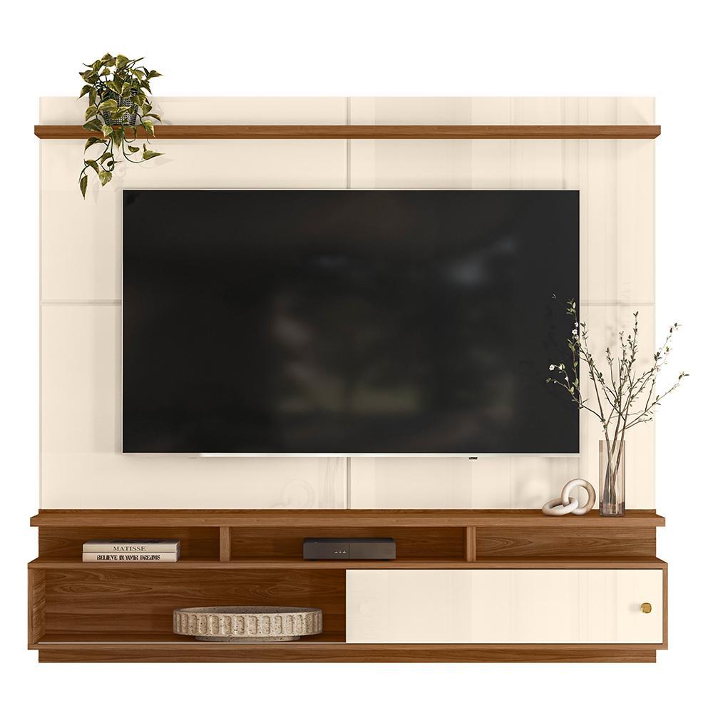 Home Suspenso Morretes 180cm Off White/amêndoa Para Tv Até 70 - Mobler