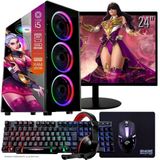 Computador Pc Gamer Completo Tob Intel Core I5 Ssd 480gb 16gb Teclado Mouse Mouse Pad E Headset Gamer Monitor 23" Window