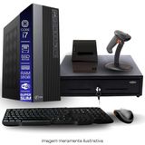 Kit Automação Pdv Tob Intel I7 16gb Ssd 480gb Win10 Rede S/fio Teclado Mouse Gaveta Dinheiro Impressora Térmica Leitor C