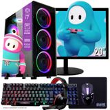 Computador Pc Gamer Completo Tob Intel Core I7 Ssd 240gb 16gb Teclado Mouse Mouse Pad E Headset Gamer Monitor 19" Window