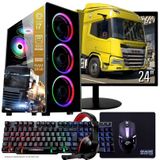 Computador Pc Gamer Completo Tob Intel Core I7 Ssd 480gb 16gb Teclado Mouse Mouse Pad E Headset Gamer Monitor 23" Window