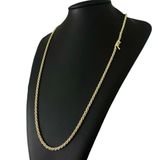 Cordão Baiano 3mm - Banhado A Ouro 18k