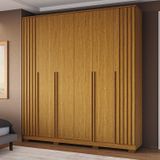 Guarda-roupa Casal 205,2cm 6 Portas 100% Mdf Petunia Espresso Móveis Cinamomo