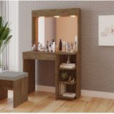 Penteadeira Camarim Eliza 1 Gaveta -150cm X 92cm Canela