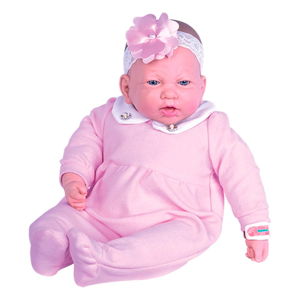 Boneca Bebe 52cm Reborn Soninho Cotiplas