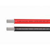 Fio De Silicone Tuofeng 10 Awg 6,1 M [3,05 M Preto E 3,05 M Vermelho]