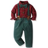 Roupa De Natal Yoolhamy Baby Boy, 4 Peças De Gravata Borboleta E Calças