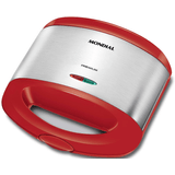 Sanduicheira 800w Mondial Antiaderente Grelhas Duplas Vermelho 220v