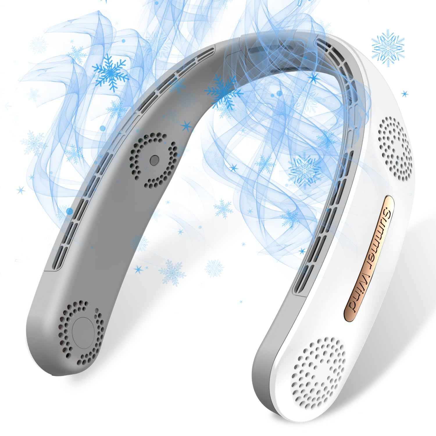 Ventilador De Pescoço Olv Turbo 6000mah 360° Cooling Airflow Usb White