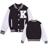 Jaqueta Varsity Jaqueta De Beisebol Infantil Nicnzqi Para Meninas E Meninos