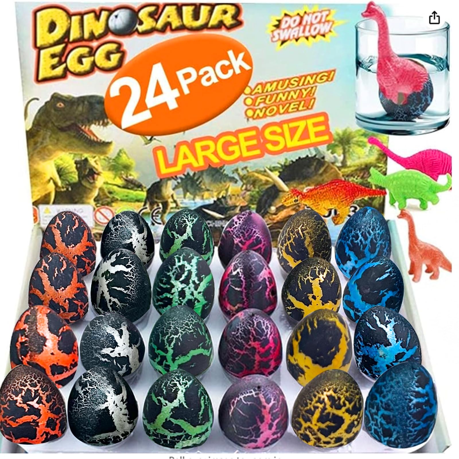 Hatching Dinosaur Eggs Igeekid, 24 Unidades Para Presentes De Páscoa