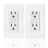 Receptáculo Externo Branco Gfci Outlet Easytool 15a, Pacote Com 2 Unidades Ul