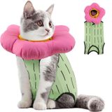 Roupa De Recuperação De Gatos E Coleira Cat Cone Emust Para Gatas