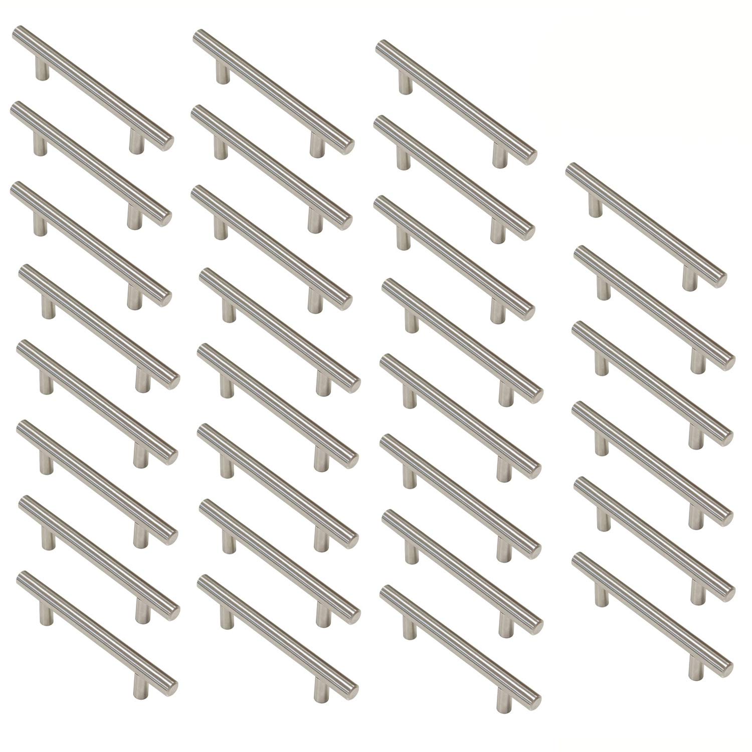 Cabinet Handles Aimyoo Stainless Steel T Bar, Pacote Com 30