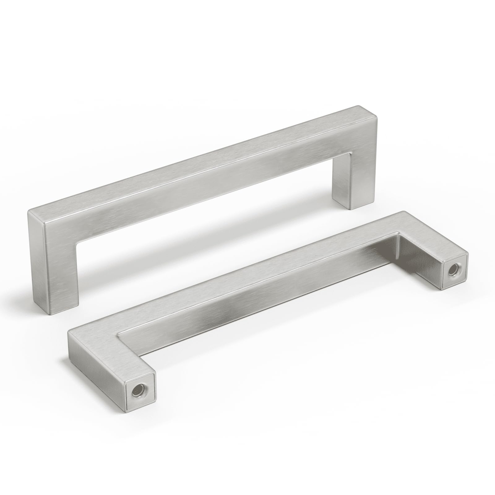 Cabinet Pulls Homdiy Em Aço Inoxidável Escovado, Pacote Com 5