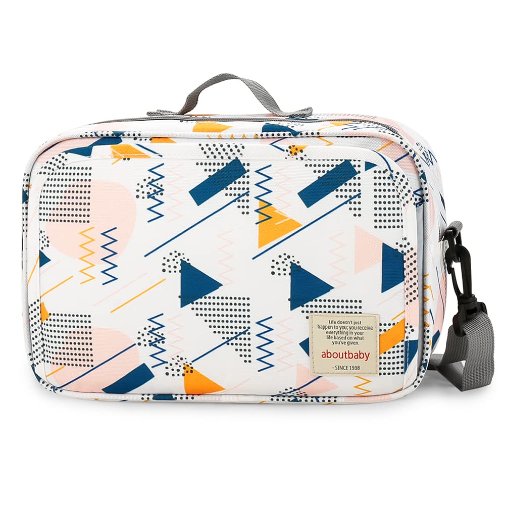Bolsa Para Transporte De Fraldas Momigo Baby Diaper Caddy Tote Wave Point