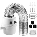 Kit De Ventilação Para Secador Interno Cenipar Tdidvkzw Filtro 3 Em 1 De 3 M Com Mangueira