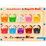Brinquedo Magnetic Color And Number Maze Winique Montessori De 3 Anos Ou Mais
