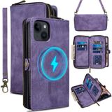 Capa Tipo Carteira Rssviss Para Iphone 13 Crossbody Com Porta-cartões Roxa