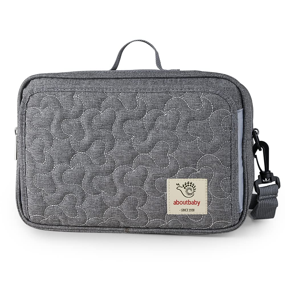 Bolsa Para Transporte De Fraldas Momigo Baby Diaper Caddy Tote Grey Flower
