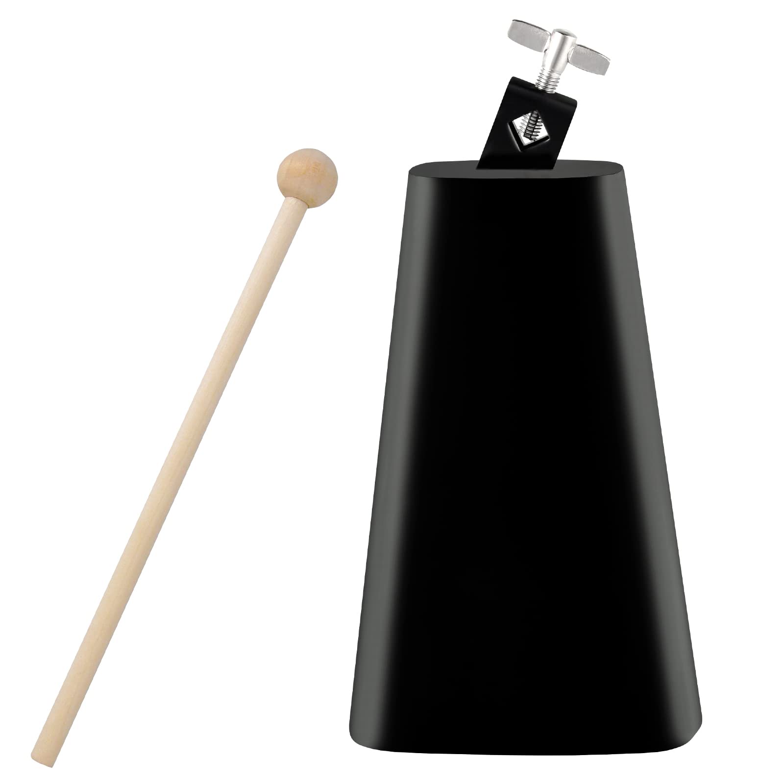 Cowbell Eastrock Metal Steel De 8 Polegadas Com Bastão Para Conjunto De Bateria