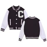 Jaqueta De Beisebol Infantil Baicaiyu Varsity Coat Para Meninos/meninas De 6 Anos