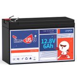 Bateria Timeusb 12v 6ah Lifepo4 De Lítio Para Kid Camper