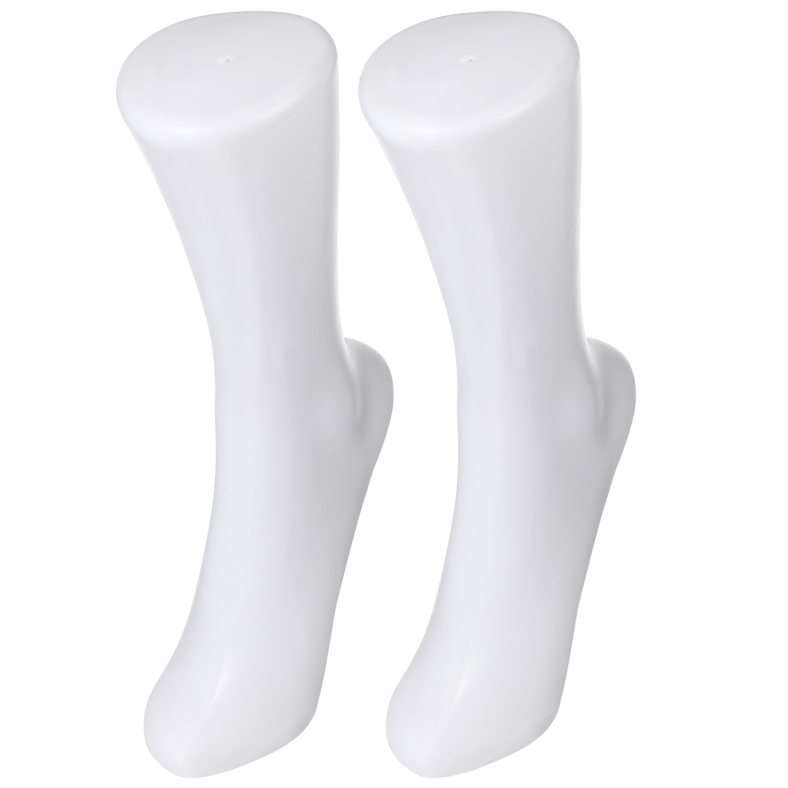 Mannequin Foot Sock Model Display, 2 Peças Zerodeko White