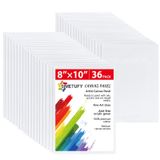 Pacote De Tábuas De Lona Simetufy 36 De 20x25 Cm Para Pintura