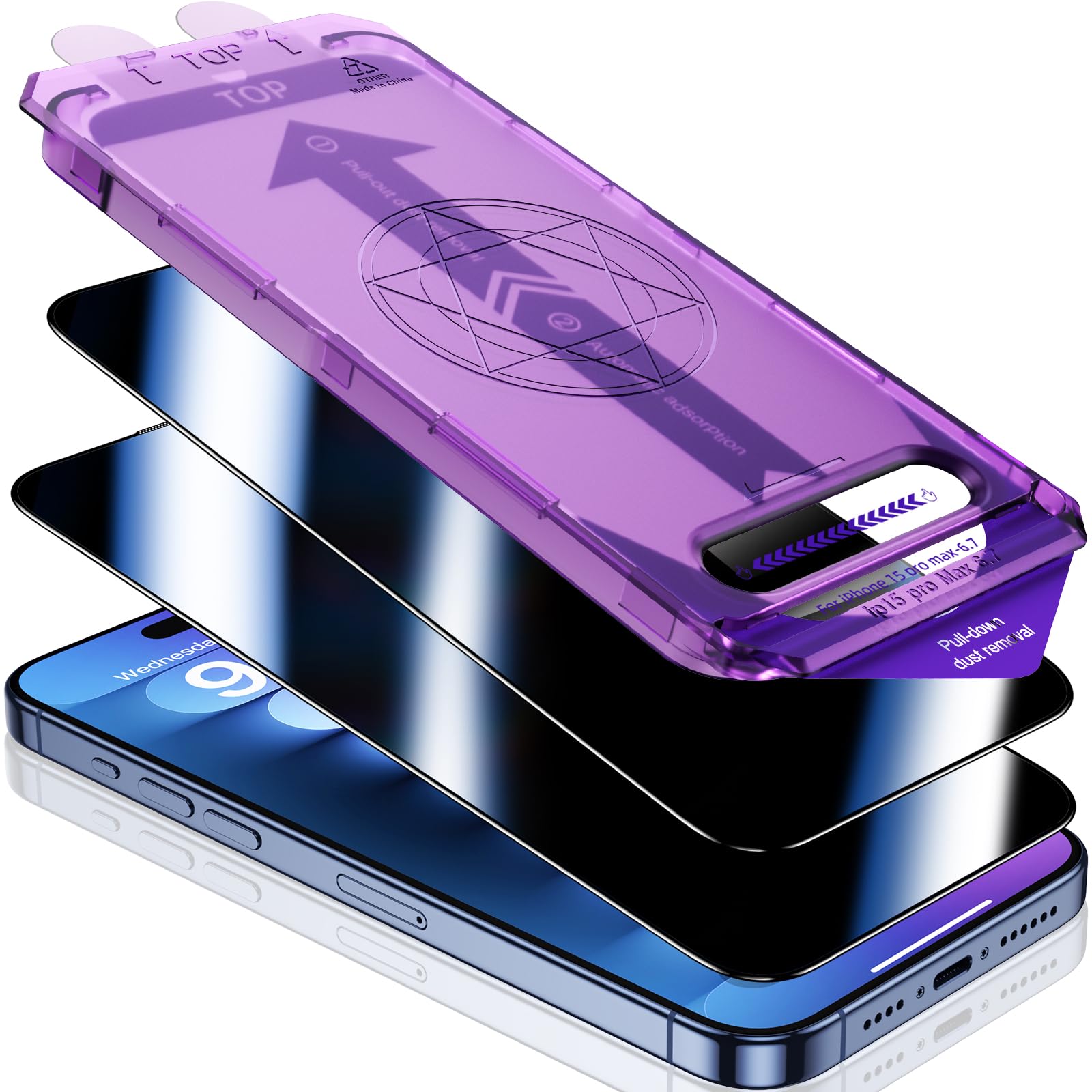 Protetor De Tela Uniqueme Compatível Com Iphone 15 Pro Max