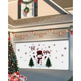 Capa De Banner De Porta De Garagem Cantando No Natal 213x244cm