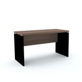 Mesa Para Escritório 150cm X 60cm Pe40 Pandin Móveis  Walnut/preto