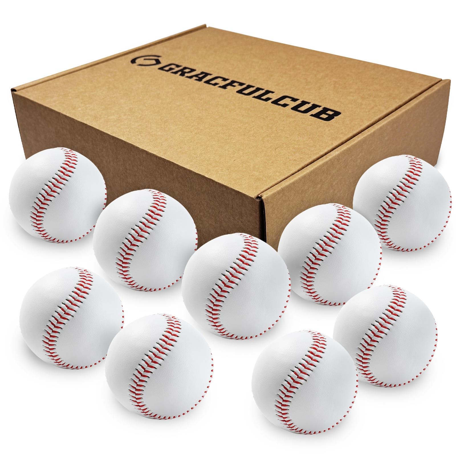 Bola De Beisebol Gracfulcub Para Treinamento Para Jovens E Adultos De 9 Polegadas