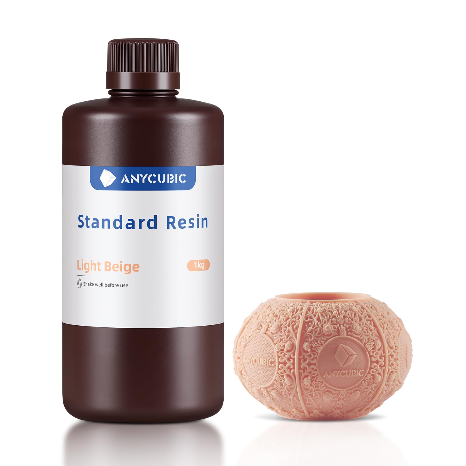 Resina De Impressora 3d Anycubic 405nm De Alta Precisão 1kg Bege Claro