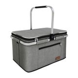 Cesta De Piquenique Liqing 35l Grande De 2 Camadas Isolada À Prova D&#39;água