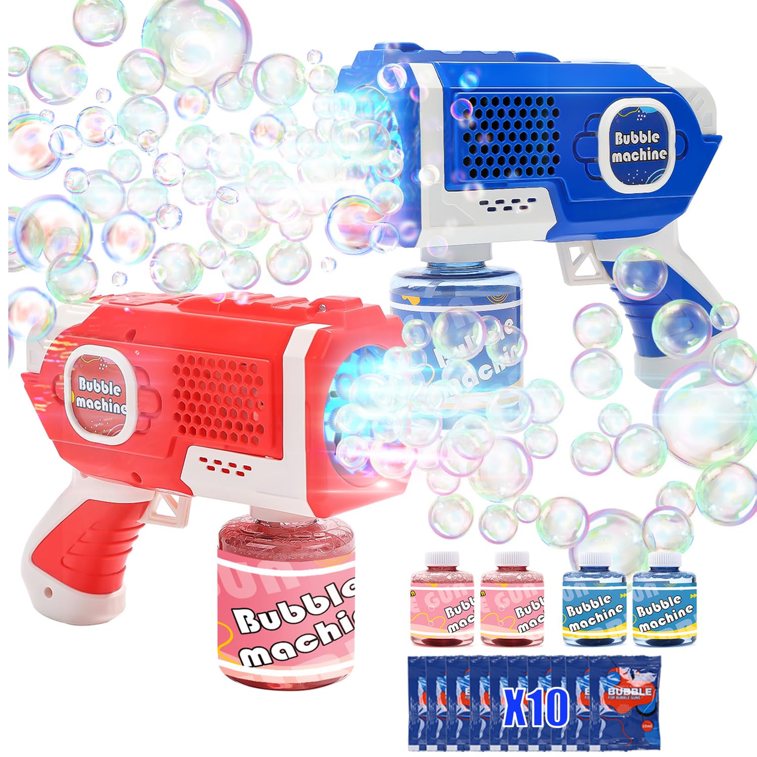 Bubble Guns Machine Eaglestone 2 Com Solução De Recarga E Bolhas
