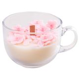 Vela Romântica De Soja Perfumada Sakura Cup Para Presente De Aniversário, Lembrancinha De Casamento