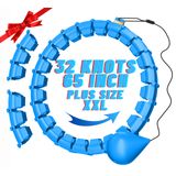 Fitness Hula Hoop Hillhub 32 Nós Plus Size 165 Cm Sem Ruído