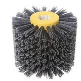 Escova De Polimento De Tambor De Roda Trefilada Abrasiva 180 Grit