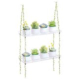 Prateleiras Para Plantas Para Janelas Sumerflos De 2 Camadas Em Acrílico - Transparente