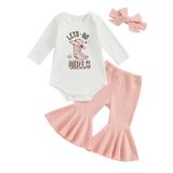 Roupa: Macacão Sayoo Baby Girls Let&#39;s Go Girls Com Calças Largas
