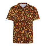 Camisa Polo De Golfe Tincall Funny Print Thinksgiving Masculina Xl