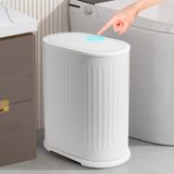 Lata De Lixo Anzoymx Bathroom Em Aço Inoxidável Branco 7l/1,8 Galões