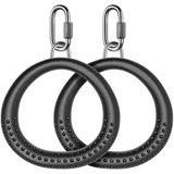 Anéis Swing Bar Rings Dolibest Round Trapeze, 2 Peças Para Crianças, Pretos