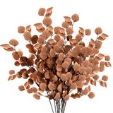 Caules Artificiais De Eucalipto Sggvecsy Fall, 6 Unidades, Marrom Escuro