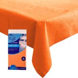 [toalha De Mesa] Papel Laranja Dozobeede Descartável 54x108cm, Pacote Com 6