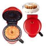 Máquina De Fazer Bolos Kagor Lava Cake Mini Donut Waffle Pancakes Red