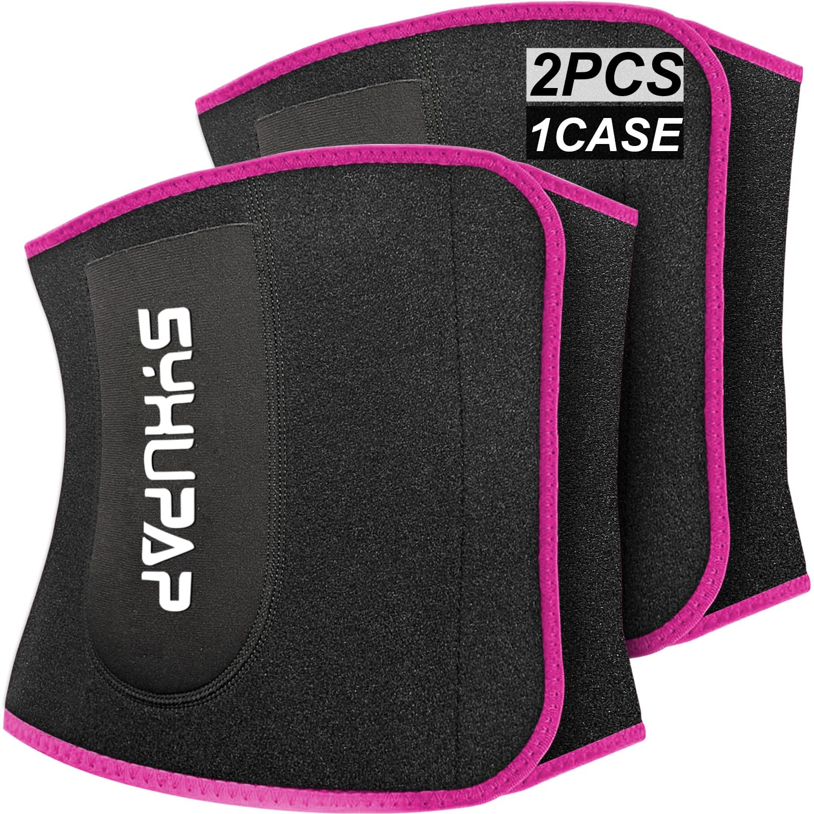 Cortador De Cintura Syxupap Neoprene Sauna Sweat Belt Rosa L-xl