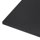Folha De Plástico Rebower Hdpe 30,5 X 30,5 X 1,2 Cm Preta Para Bricolage